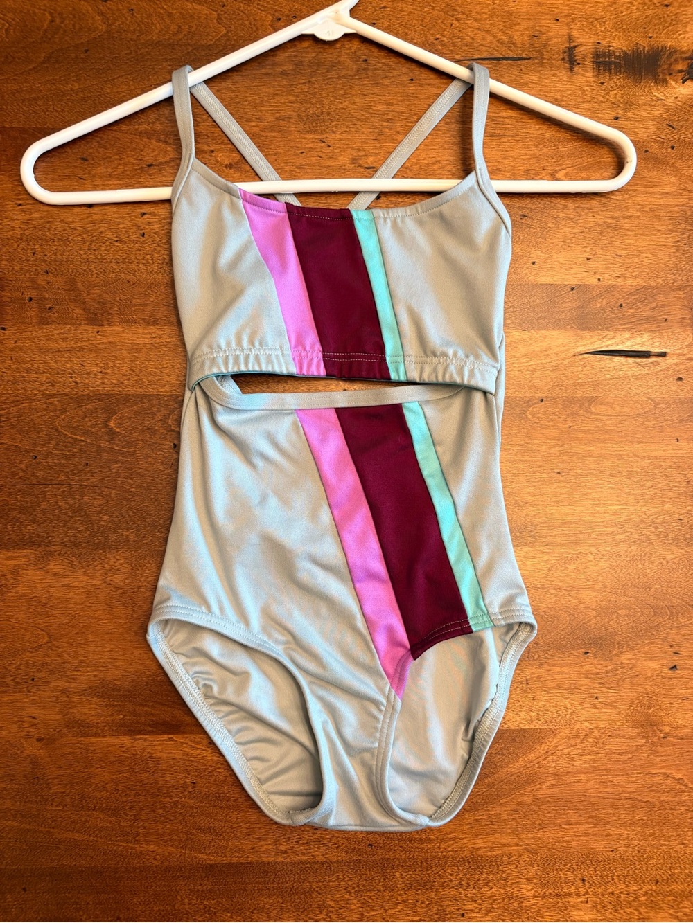 Jo + Jax / Jo and Jax Dance Leotard - Youth Medium - Gray Base - Nice!